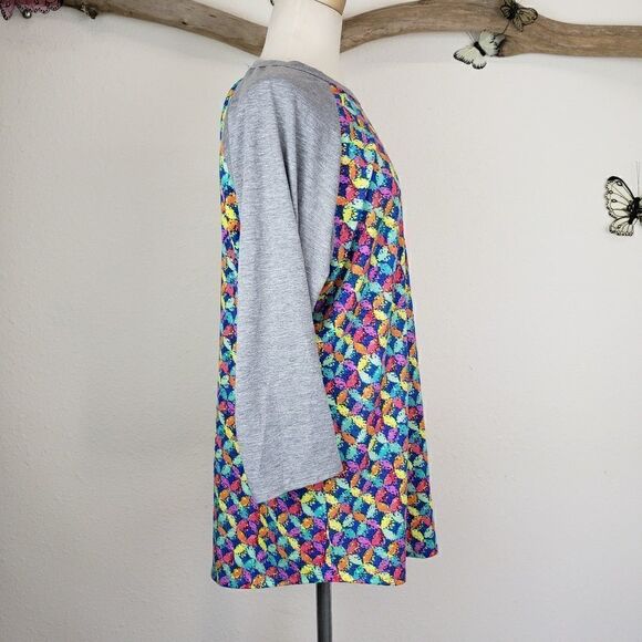 Lularoe randy primary colors gray sleeves - Picture 5 of 5